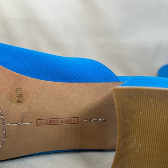 Vince Camuto Vibrant Blue Mules - Picture 11 of 12